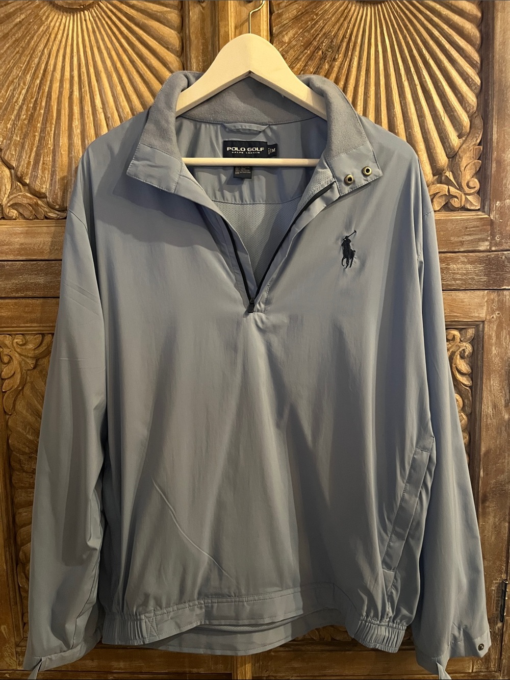Polo by Ralph Lauren Light Blue Pullover Golf Windbreaker
